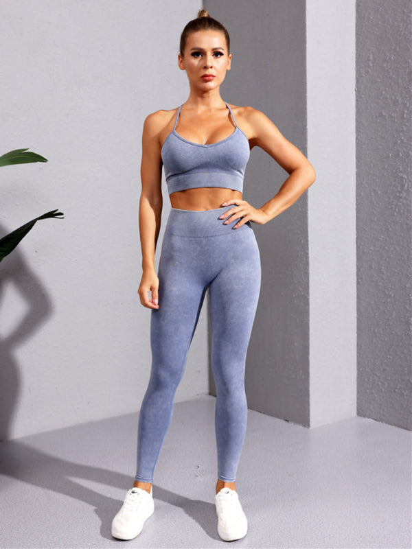 Yeni çok renkli dar yoga spor pantolonları
