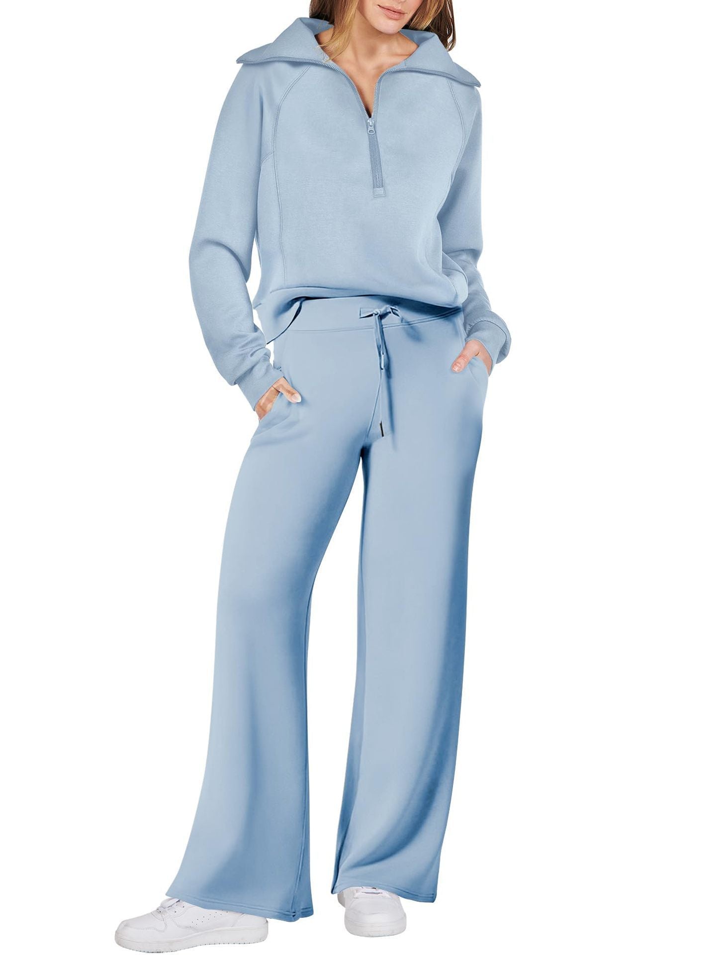 Jenny | Trendy Fermuarlı ve Rahat Set Kıyafeti