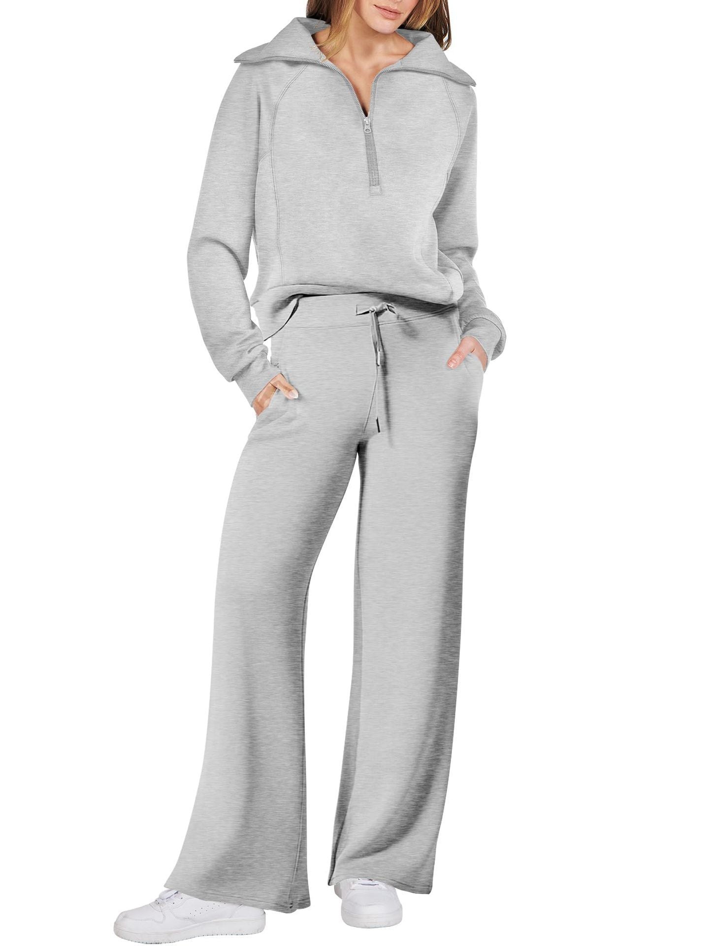 Jenny | Trendy Fermuarlı ve Rahat Set Kıyafeti