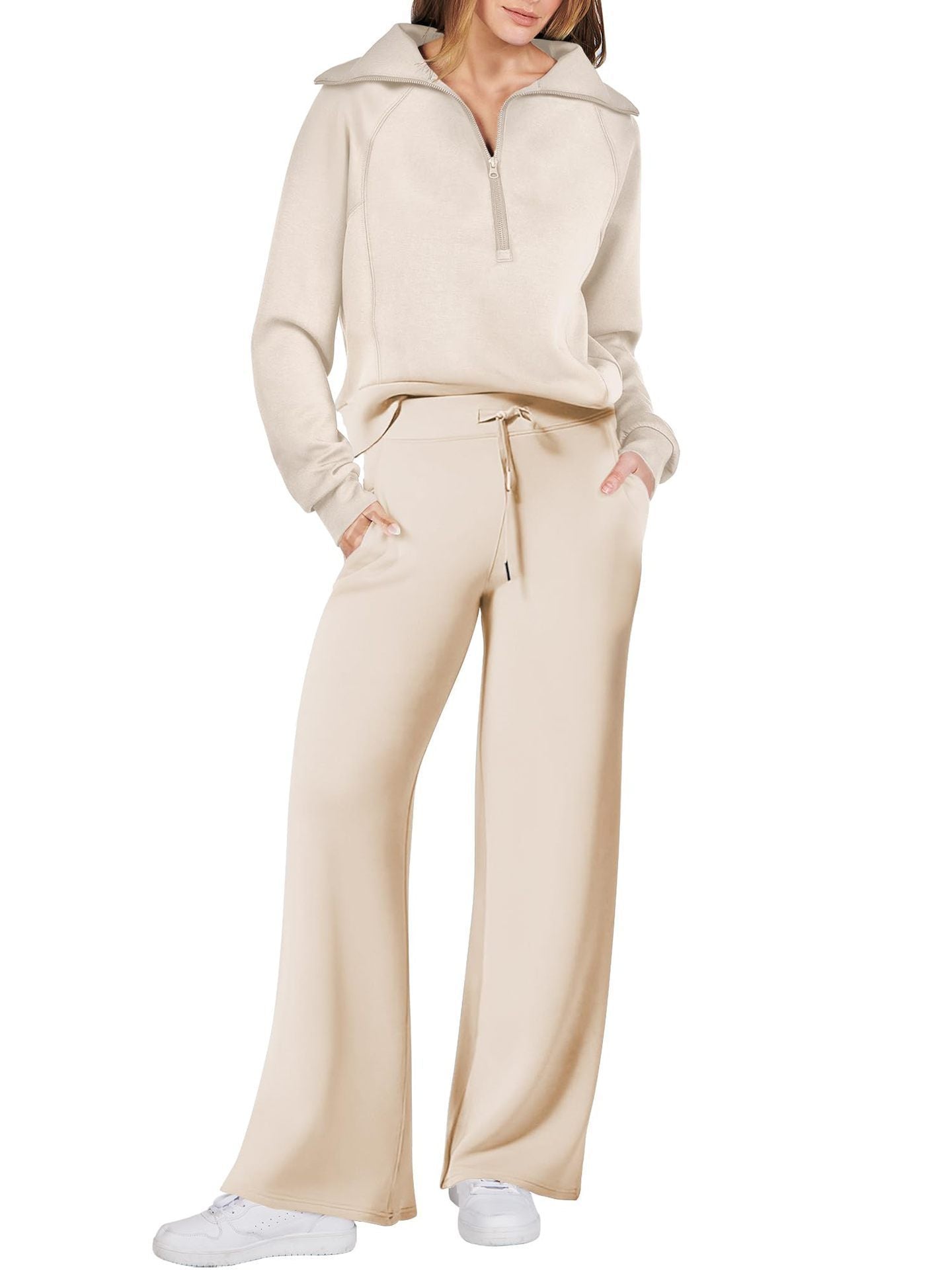 Jenny | Trendy Fermuarlı ve Rahat Set Kıyafeti