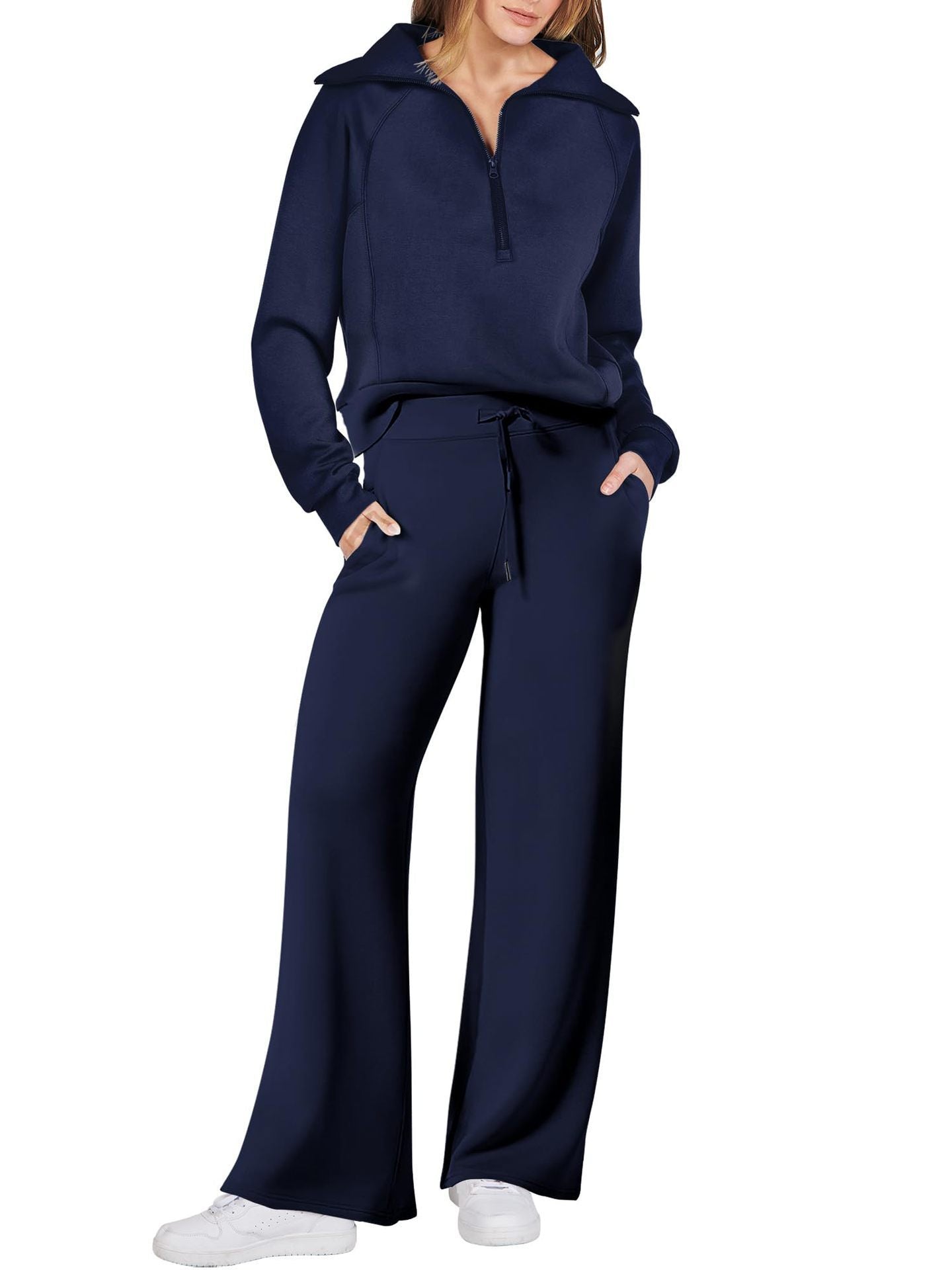 Jenny | Trendy Fermuarlı ve Rahat Set Kıyafeti