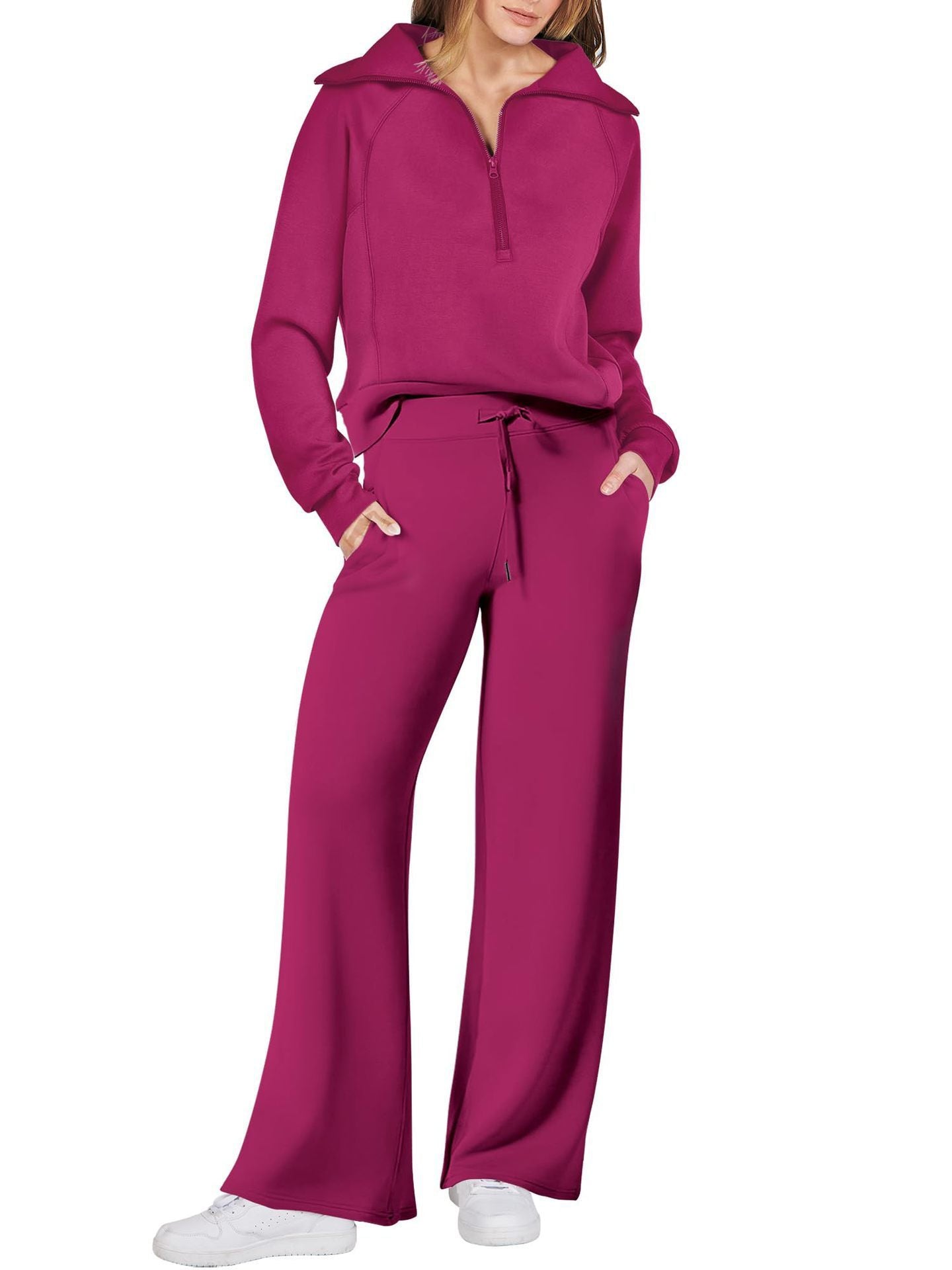Jenny | Trendy Fermuarlı ve Rahat Set Kıyafeti