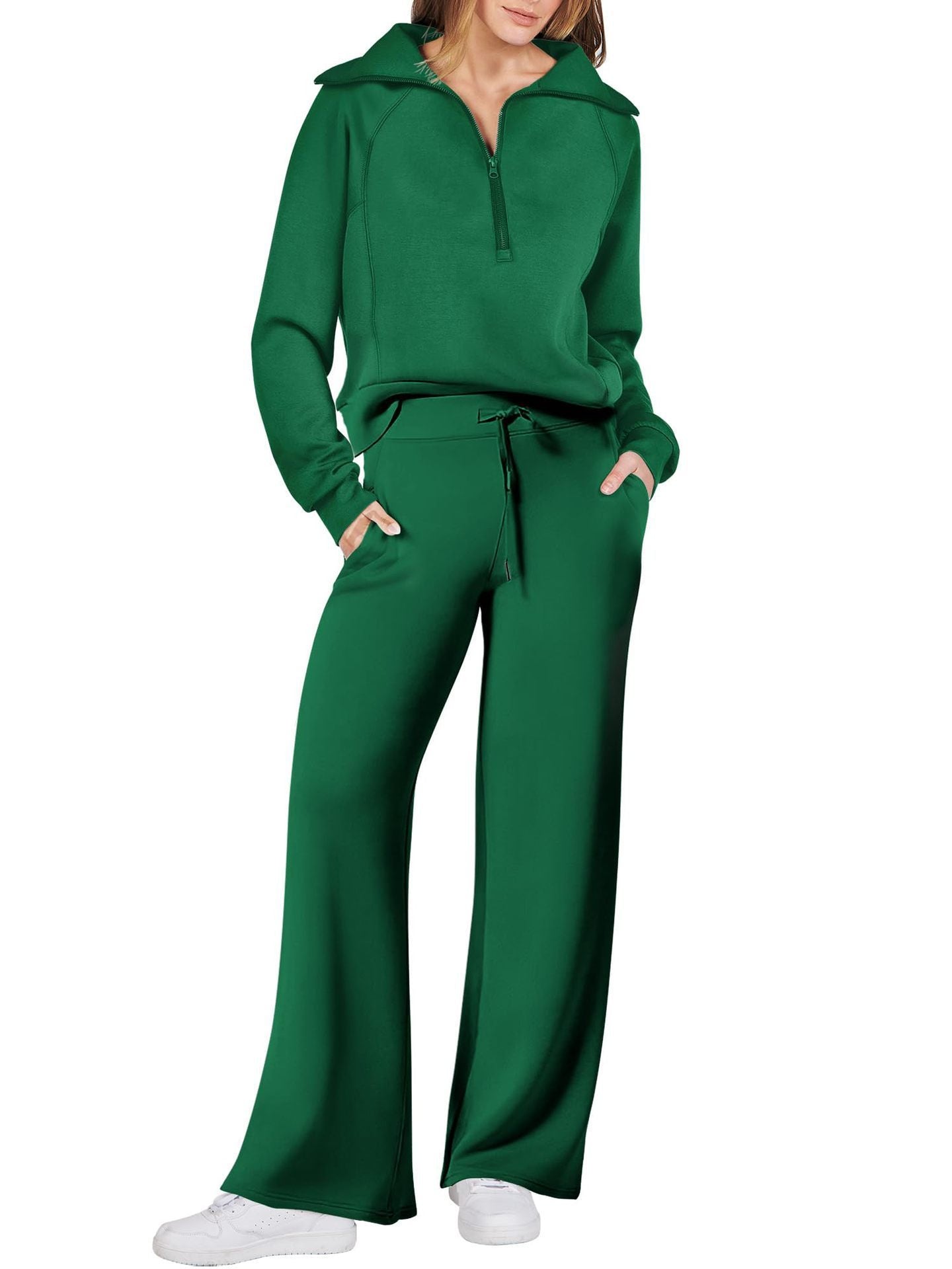 Jenny | Trendy Fermuarlı ve Rahat Set Kıyafeti