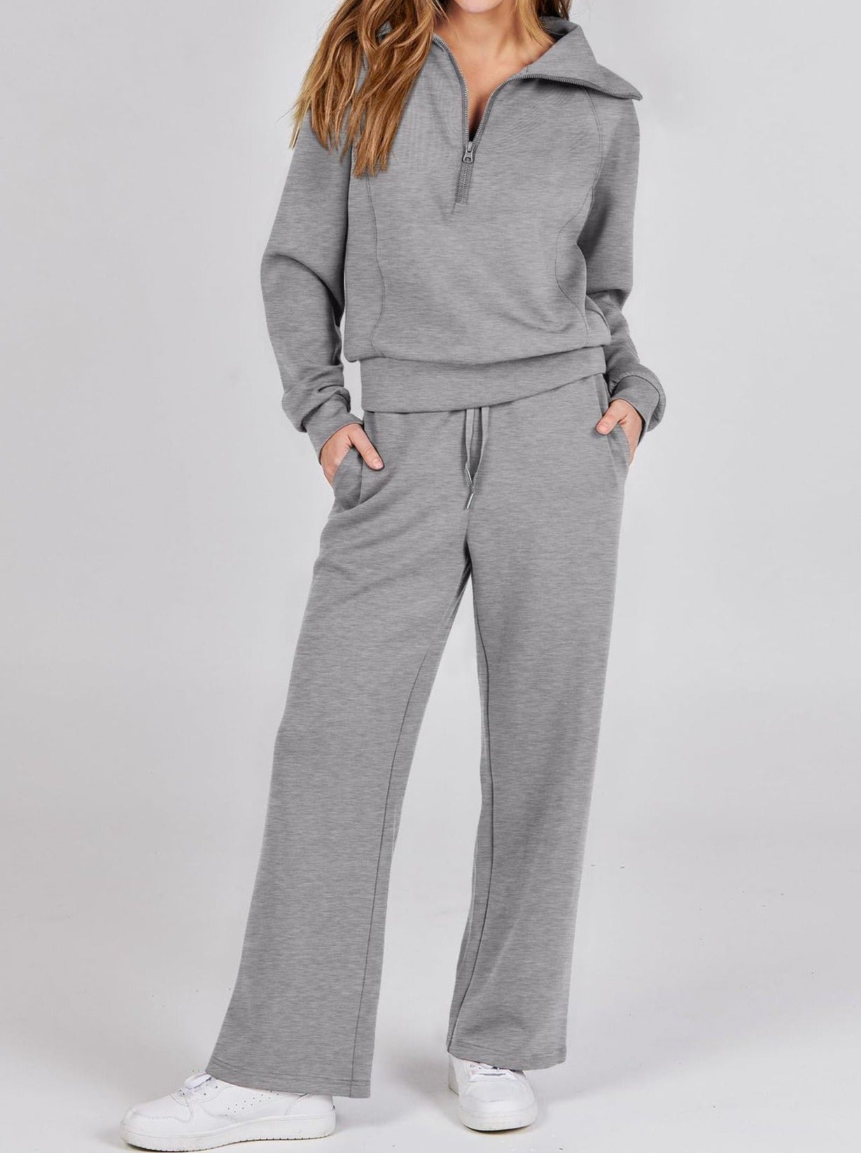 Jenny | Trendy Fermuarlı ve Rahat Set Kıyafeti