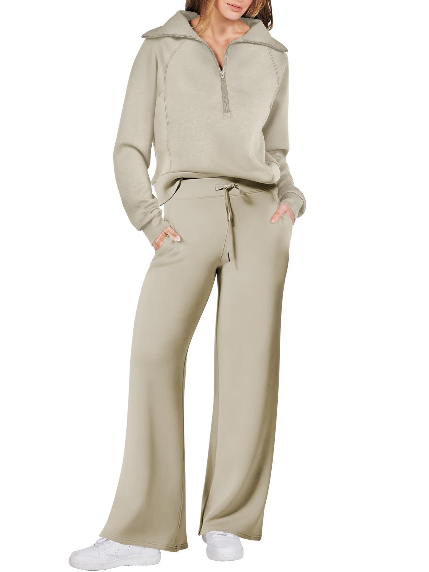 Jenny | Trendy Fermuarlı ve Rahat Set Kıyafeti