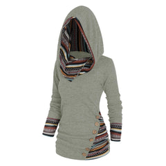 Saymera | Rahat Tribal Kapüşonlu Sweatshirt