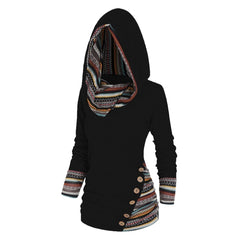 Saymera | Rahat Tribal Kapüşonlu Sweatshirt
