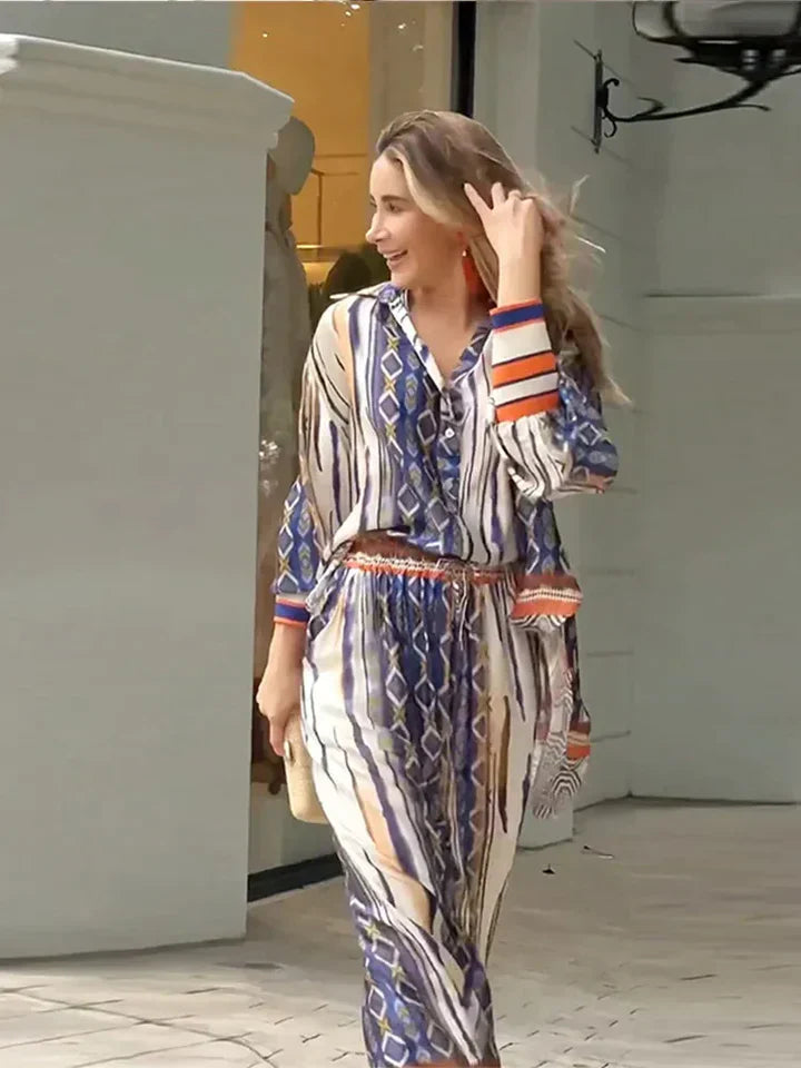 Marit | Renkli Baskılı Çok Amaçlı Set